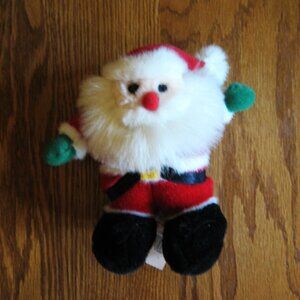 Vintage Santa Plush Doll stands 7 inches tall